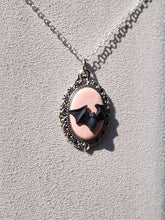 Victorian Bat Cameo Necklace