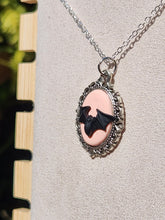 Victorian Bat Cameo Necklace
