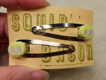 Marshmallow Skull Hair Clips