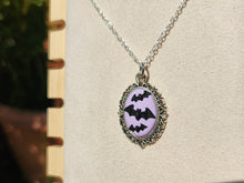 Bats Flight Cameo Necklace