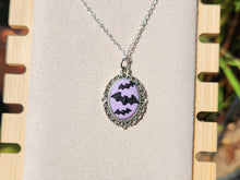 Bats Flight Cameo Necklace