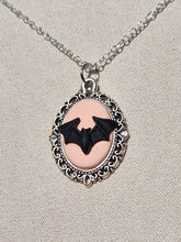 Victorian Bat Cameo Necklace