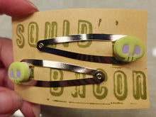 Marshmallow Skull Hair Clips