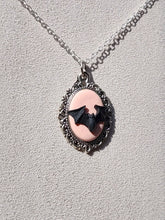 Victorian Bat Cameo Necklace