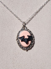Victorian Bat Cameo Necklace