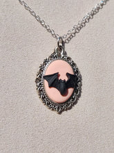 Victorian Bat Cameo Necklace
