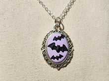 Bats Flight Cameo Necklace