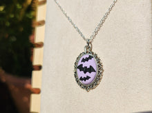 Bats Flight Cameo Necklace