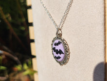Bats Flight Cameo Necklace