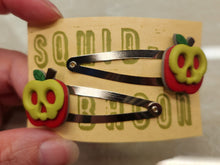 Load image into Gallery viewer, Poison Apple Hair Clips