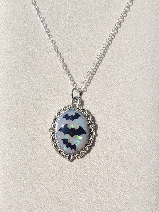 Moonlit Bat Necklace